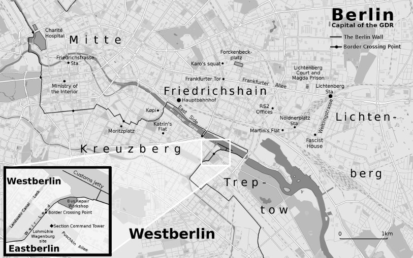 Map For Book 2 Of The East Berlin Series Thoughts Are Free Max Hertzberg